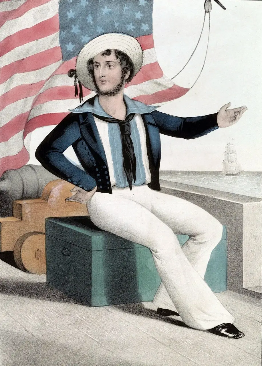 Nineteenth-century illustration of a Jack Tar sailor