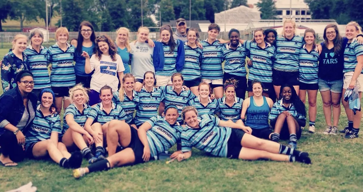 The Halifax Tars women’s squad together after a match