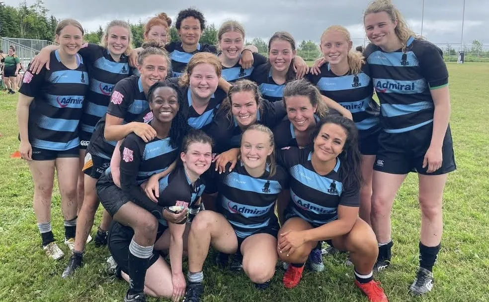 The Halifax Tars women’s Division 2 squad together after a match