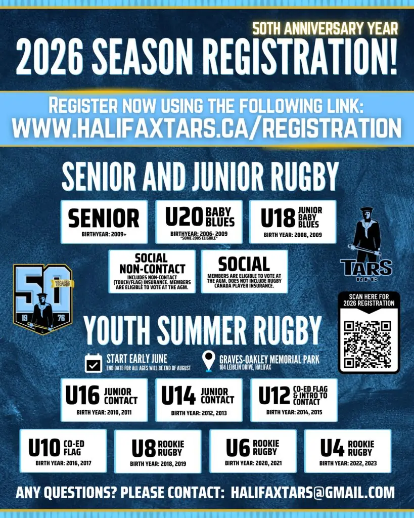 2026 youth registration poster with age groups